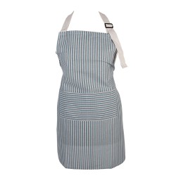 Clayre & Eef Küchenschürze 69x68 cm Blau Polyester