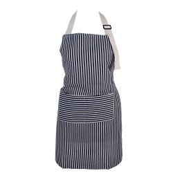 Clayre & Eef Küchenschürze 69x68 cm Blau Polyester