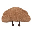 Clayre & Eef Decorative Cushion Croissant 63x34x17 cm Brown Polyester