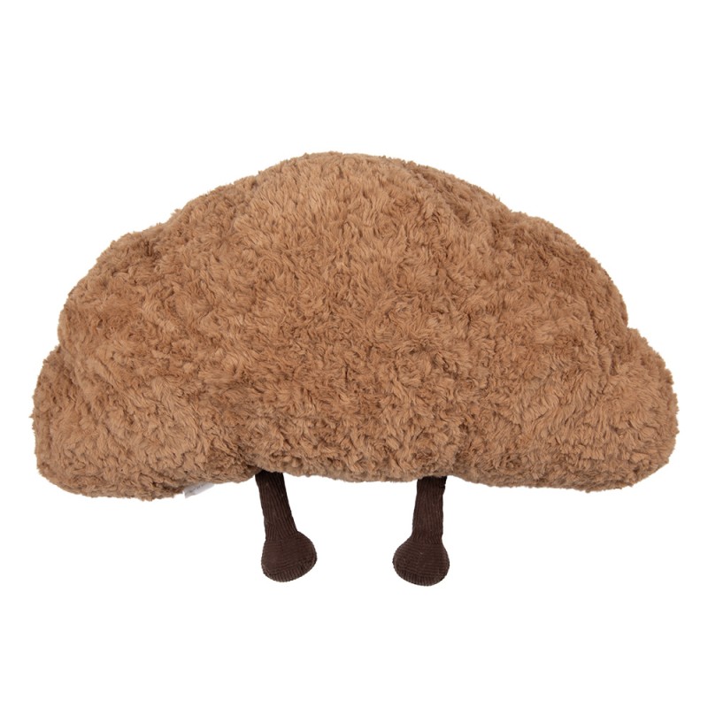 Clayre & Eef Decorative Cushion Croissant 63x34x17 cm Brown Polyester