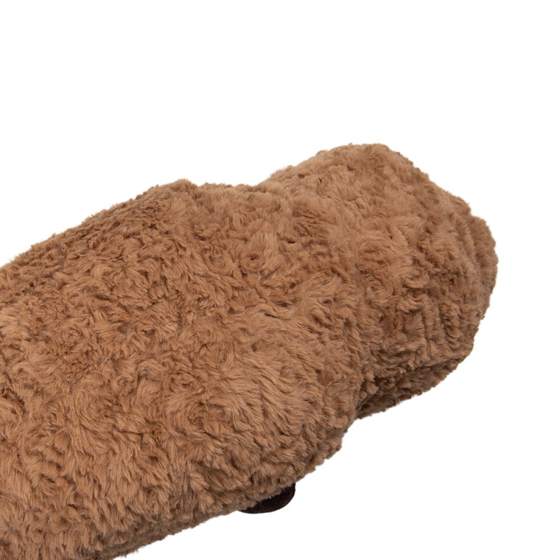 Clayre & Eef Decorative Cushion Croissant 63x34x17 cm Brown Polyester