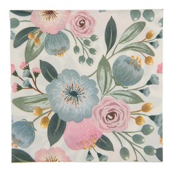 Clayre & Eef Servietten Papier 20er Set 33x33 cm Beige Papier