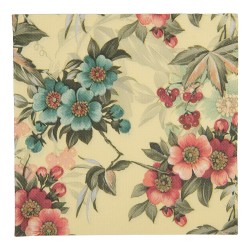 Clayre & Eef Serviettes Papier set de 20 33x33 cm Jaune Papier