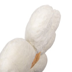 Clayre & Eef Decorative Cushion Flower Ø 45x4 cm White Polyester