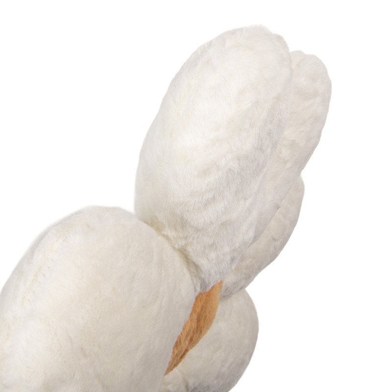 Clayre & Eef Decorative Cushion Flower Ø 45x4 cm White Polyester