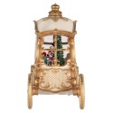 Clayre & Eef Christmas Decoration with LED Lighting and Music 26x11x20 cm / 3xAA Beige Plastic