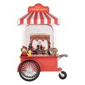 Clayre & Eef Christmas Decoration with LED Lighting and Music 16x9x27 cm / 3xAA Red Plastic