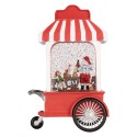 Clayre & Eef Christmas Decoration with LED Lighting and Music 17x10x27 cm / 3xAA Red Plastic