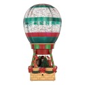 Clayre & Eef Christmas Decoration with LED Lighting and Music Hot Air Balloon 13x13x25 cm / 3xAAA Brown Plastic