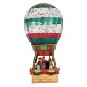 Clayre & Eef Christmas Decoration with LED Lighting and Music Hot Air Balloon 13x13x25 cm / 3xAAA Brown Plastic