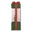 Clayre & Eef Christmas Decoration with LED Lighting and Music Gift 12x7x20 cm / 3xAA Green Plastic