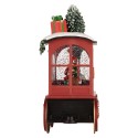 Clayre & Eef Christmas Decoration with LED Lighting and Music Train 31x10x24 cm / 3xAA Red Plastic