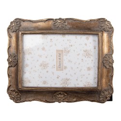 Clayre & Eef Photo Frame 13x18 cm Gold colored Polyresin