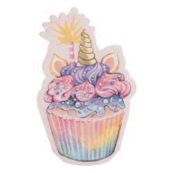 Clayre & Eef Servetten Papier Set van 20 Cupcake Roze Papier