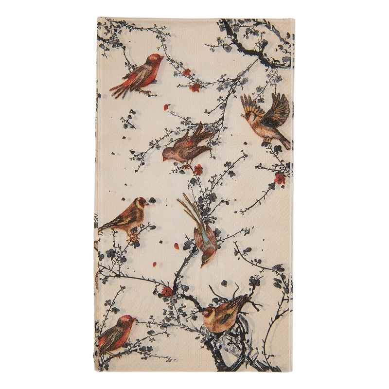 Clayre & Eef Servetten Papier Set van 20 33x33 cm Beige Papier