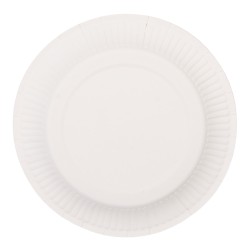 Clayre & Eef Sottopiatto Ø 18 cm Bianco Carta