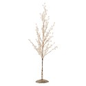 Clayre & Eef Decorazione Albero 9x9x50 cm Bianco Metallo