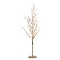 Clayre & Eef Decorazione Albero 9x9x50 cm Bianco Metallo