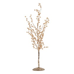 Clayre & Eef Decorazione Albero 9x9x46 cm Color oro Metallo