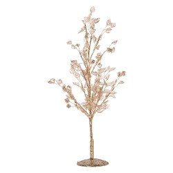 Clayre & Eef Decorazione Albero 9x9x45 cm Color oro Metallo