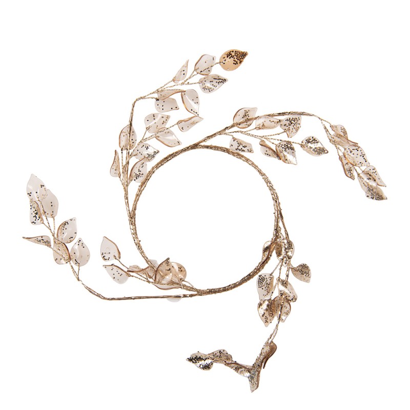 Clayre & Eef Wreath Ø 15x2 cm Gold colored Metal