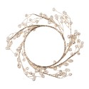 Clayre & Eef Wreath Ø 17x2 cm Gold colored Metal