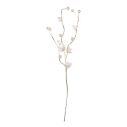 Clayre & Eef Dekoration Ast 4x4x40 cm Weiß Kunststoff