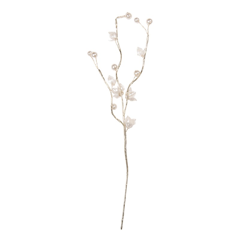 Clayre & Eef Dekoration Ast 4x4x40 cm Weiß Kunststoff