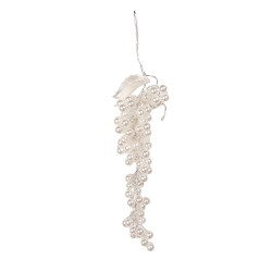 Clayre & Eef Pendant 4x2x15 cm White Plastic