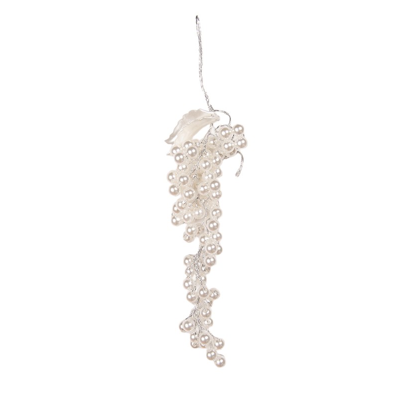 Clayre & Eef Pendant 4x2x15 cm White Plastic