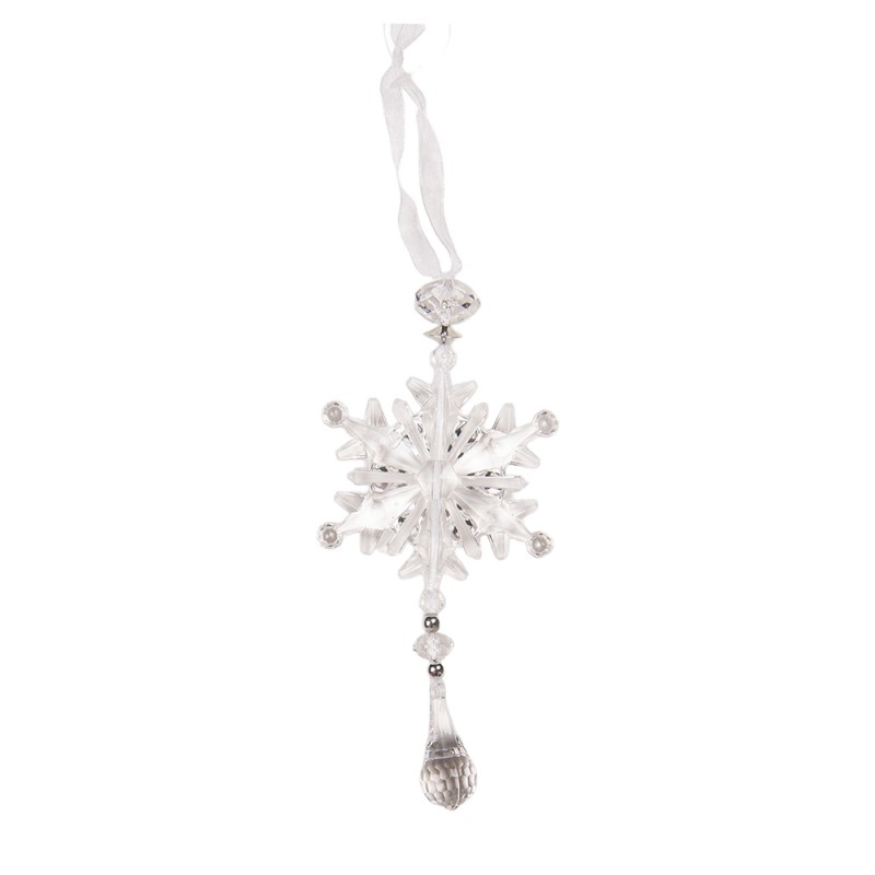 Clayre & Eef Pendant 7x2x15 cm Transparent Plastic