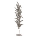 Clayre & Eef Decoration Tree 12x12x60 cm Silver colored Plastic
