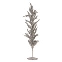 Clayre & Eef Decoration Tree 12x12x60 cm Silver colored Plastic