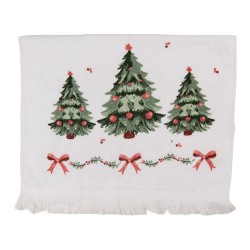 Clayre & Eef Guest Towel 40x66 cm White Cotton