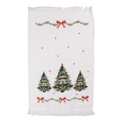 Clayre & Eef Guest Towel 40x66 cm White Cotton