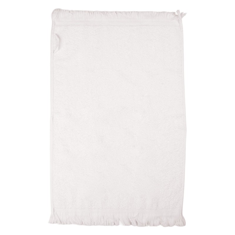 Clayre & Eef Guest Towel 40x66 cm White Cotton