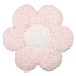 Clayre & Eef Decorative Cushion Flower Ø 50x5 cm Pink Polyester
