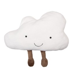 Clayre & Eef Decorative Cushion 60x30x10 cm White Polyester