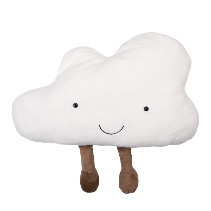 Clayre & Eef Decorative Cushion 60x30x10 cm White Polyester