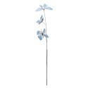 Clayre & Eef Ramo di decorazione Farfalla 10x10x65 cm Blu Tessuto