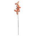 Clayre & Eef Dekoration Ast Schmetterling 10x10x65 cm Orange Textil
