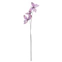 Clayre & Eef Ramo di decorazione Farfalla 10x10x65 cm Viola Tessuto