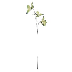 Clayre & Eef Dekoration Ast Schmetterling 10x10x65 cm Gelb Textil