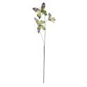 Clayre & Eef Branche décoration Papillon 10x10x65 cm Vert Textile