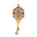 Clayre & Eef Kersthanger 6x4x15 cm Goudkleurig Glas