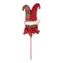 Clayre & Eef Christmas Decoration Elf 20x15x80 cm Red Wood