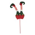 Clayre & Eef Christmas Decoration Elf legs 22x10x80 cm Green Wood