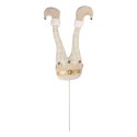 Clayre & Eef Christmas Decoration Elf legs 20x10x85 cm Beige Wood