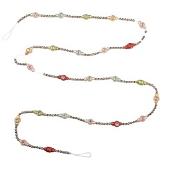 Clayre & Eef Decoration Christmas Garland Ø 2x180 cm Silver colored Glass