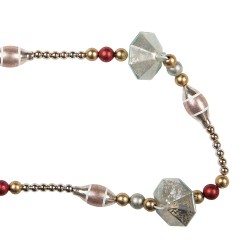 Clayre & Eef Decoration Christmas Garland Ø 2x180 cm Gold colored Glass